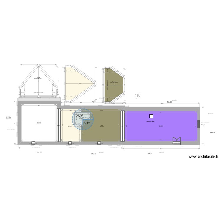 Camy. Plan de 12 pièces et 286 m2