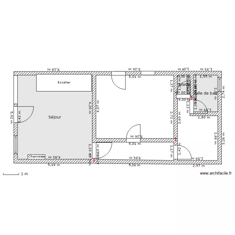 rez de chauss&eacute;e2. Plan de 