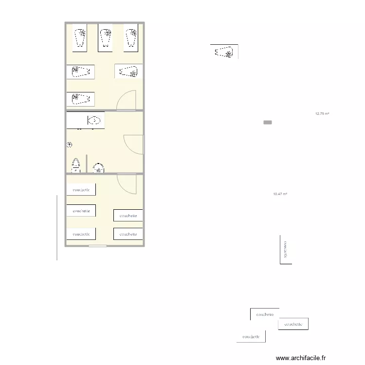 plan micro cr&egrave;che. Plan de 