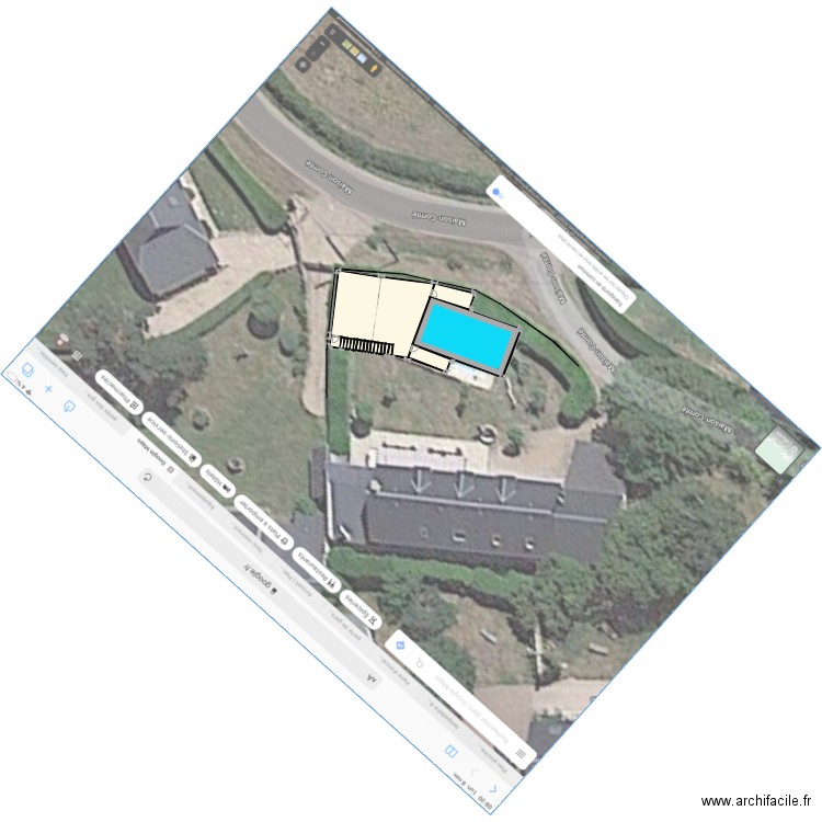 Cadastre plan . Plan de 17 pièces et -63 m2