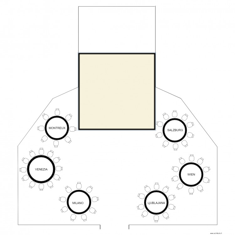 Plan de table b. Plan de 0 pièce et 0 m2