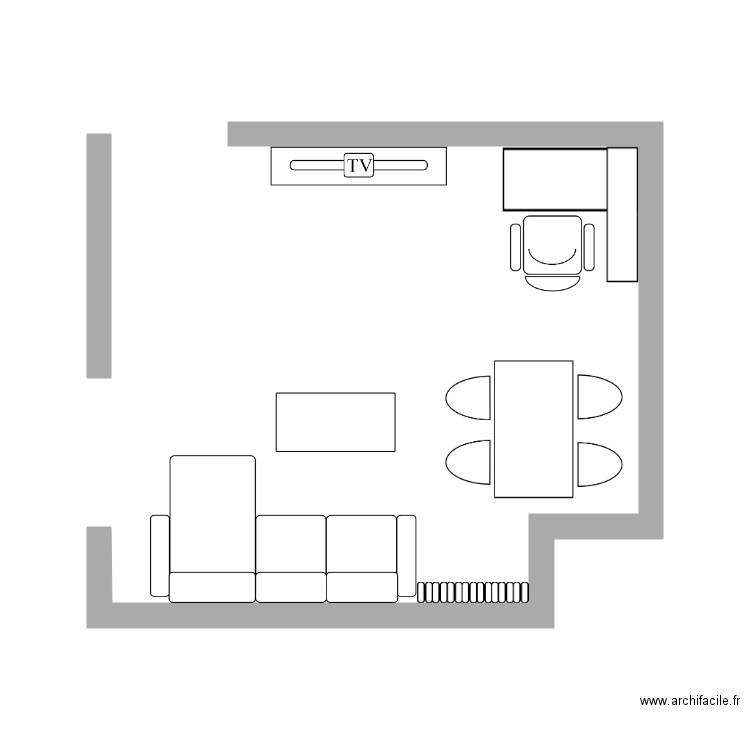 Salon. Plan de 0 pièce et 0 m2