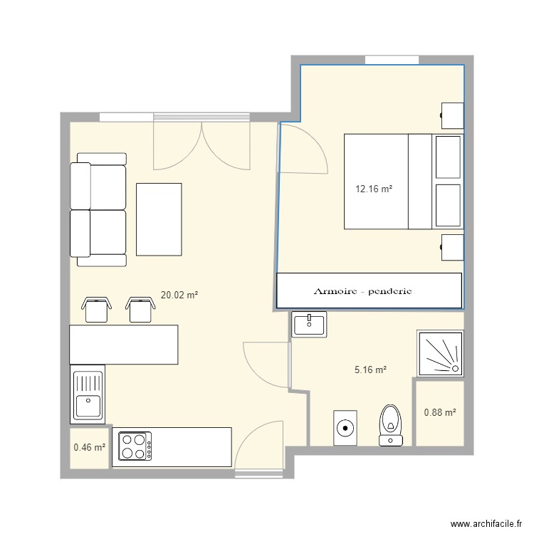 App Fresnes. Plan de 0 pièce et 0 m2