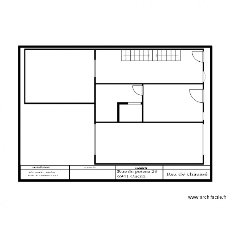 maison oneux. Plan de 0 pièce et 0 m2