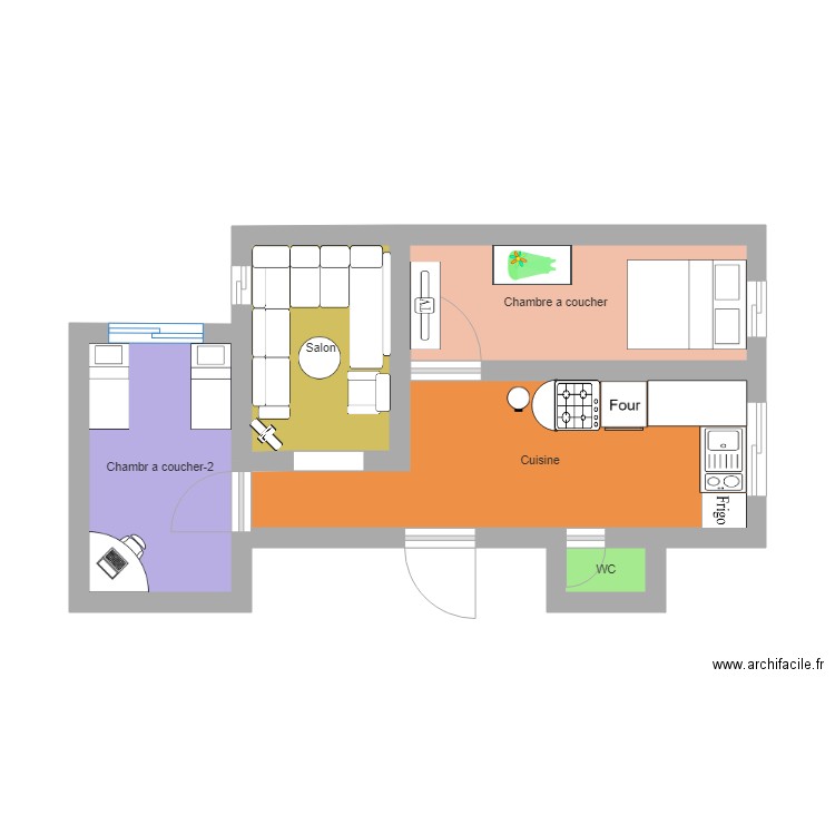 Appartement HAY Mohamdi ABraz. Plan de 0 pièce et 0 m2