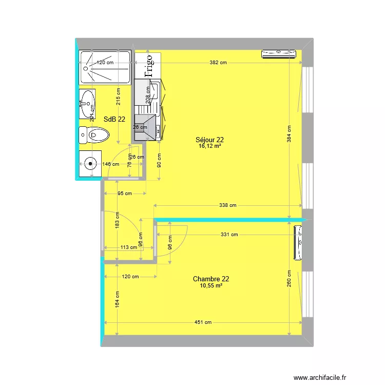 Appartement 22. Plan de 