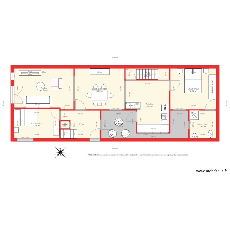 BI 1949 rdc coté. Plan de 0 pièce et 0 m2