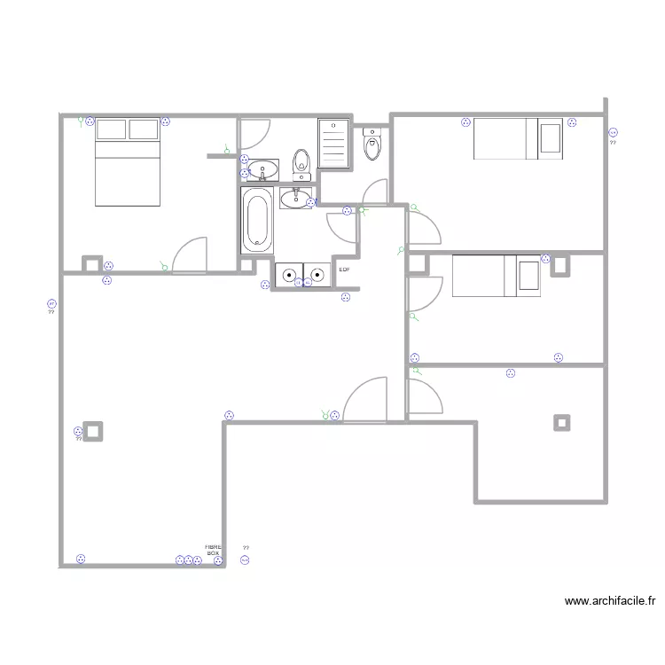 NELVA ELECTRICITE. Plan de 11 et 86 m² NELVA ELECTRICITE. Plan de 11 et 86 m²