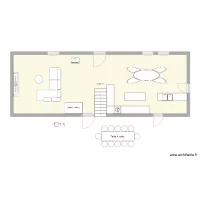 Salon salle &agrave; manger cuisine