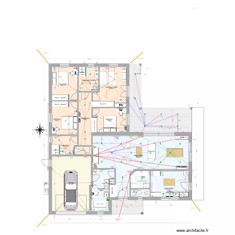 Gorisse PP13 elec spots c. Plan de 15  et 205 m²
