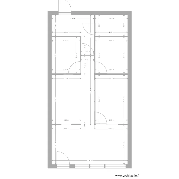 Agence LYON 3 MONTCHAT. Plan de 