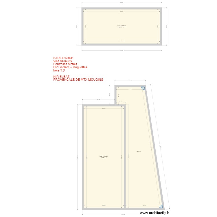 VILLA DARDE. Plan de 0 pièce et 0 m2