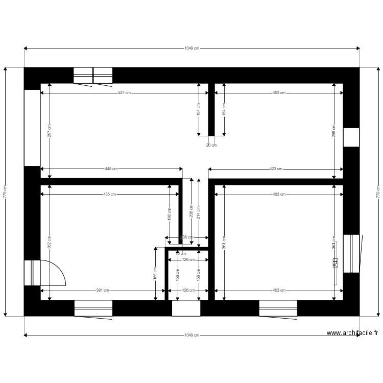 sous sol. Plan de 0 pièce et 0 m2