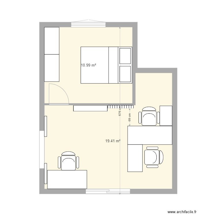 extension batie. Plan de 0 pièce et 0 m2