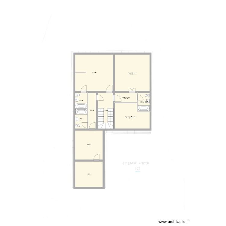 Yutz 1er etage Fatih v2. Plan de 0 pièce et 0 m2