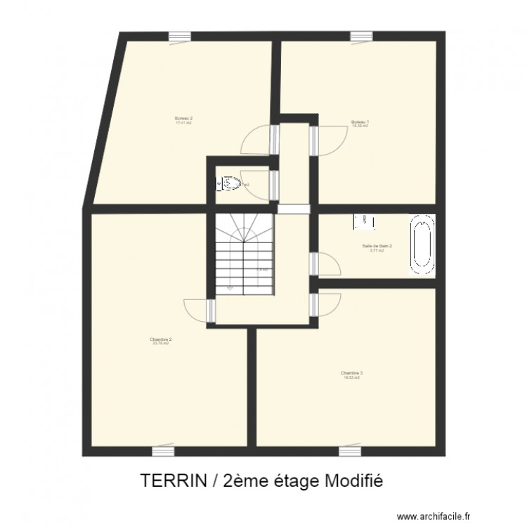 Greg perso 2eme etage modifie. Plan de 0 pièce et 0 m2