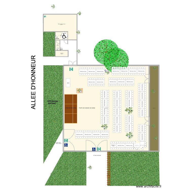 Bastide du Roy Pavillon des Oliviers 310 personnes. Plan de 0 pièce et 0 m2