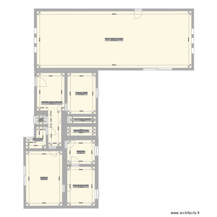 maison 2021 sept 1. Plan de 10 pièces et 167 m2