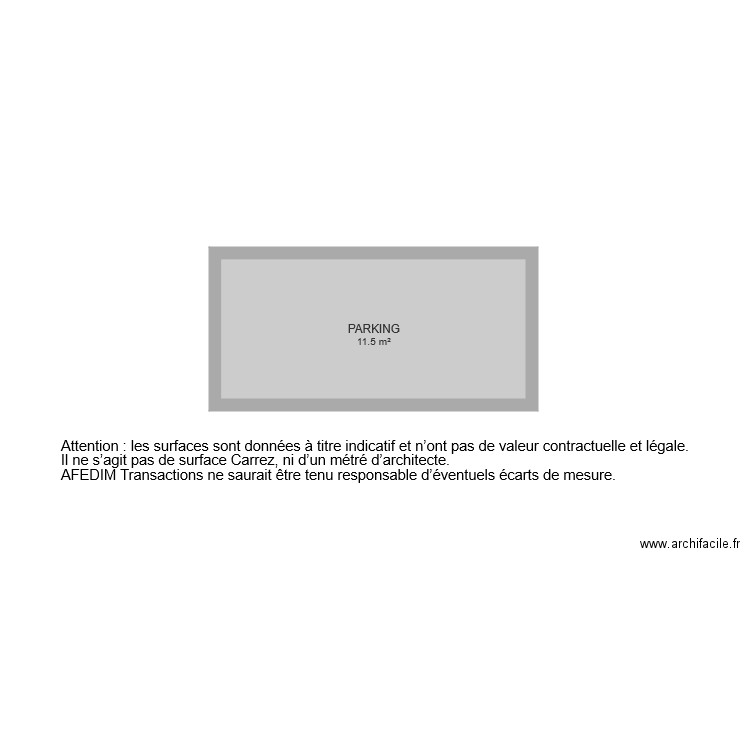 BI 6262 PARKING. Plan de 0 pièce et 0 m2