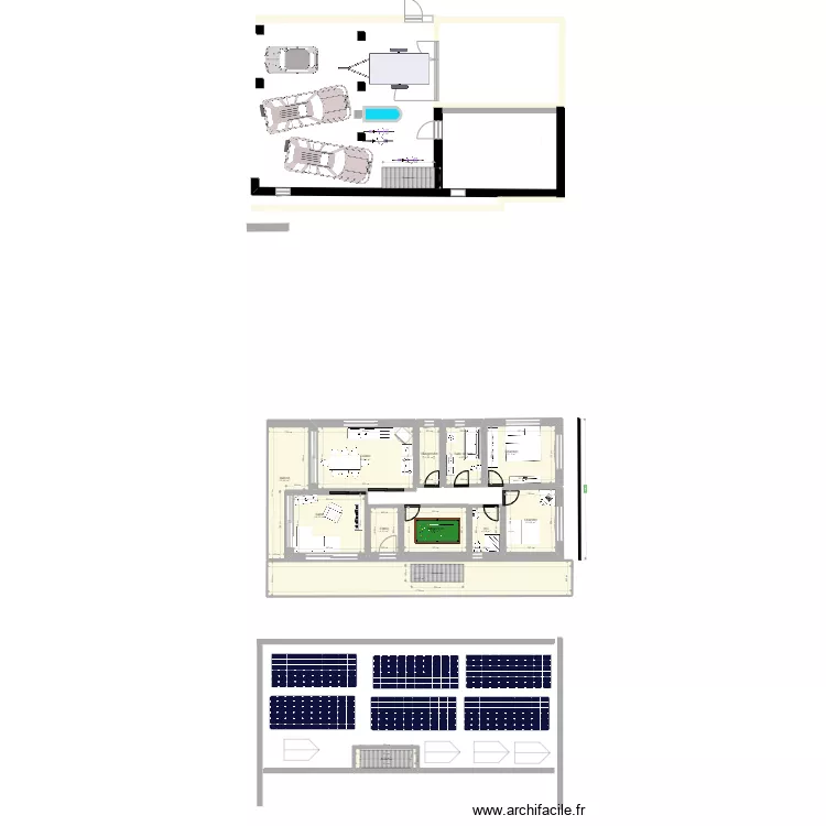 St&ouml;ckli SaVaCa 2&egrave;me &eacute;tage variante 1. Plan de 