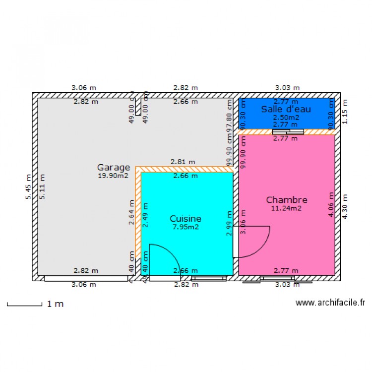 Extension bis. Plan de 0 pièce et 0 m2