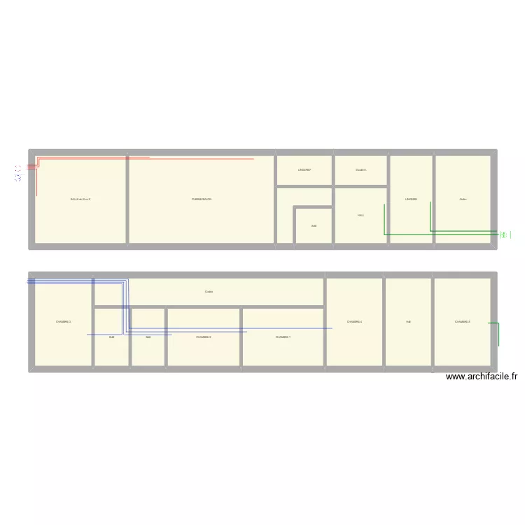 DOUSSET- Gite PAC. Plan de 
