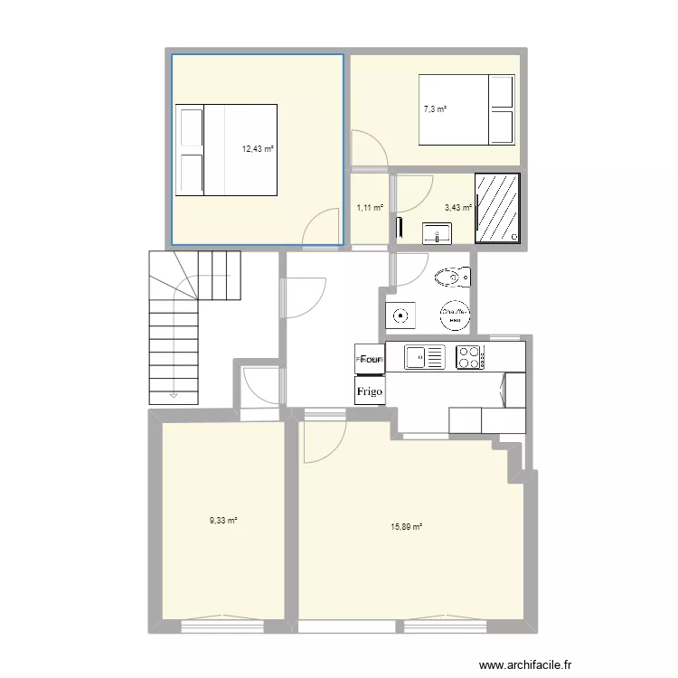 Chaufrana La Panne. Plan de 