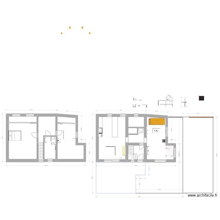 Buvrinnes. Plan de 9 pièces et 241 m2