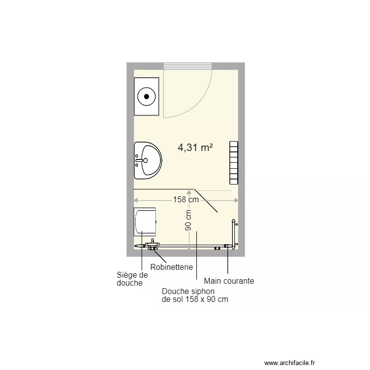 Petit SDB projet. Plan de 