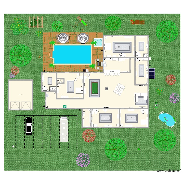 eeeee. Plan de 11 pièces et 482 m2