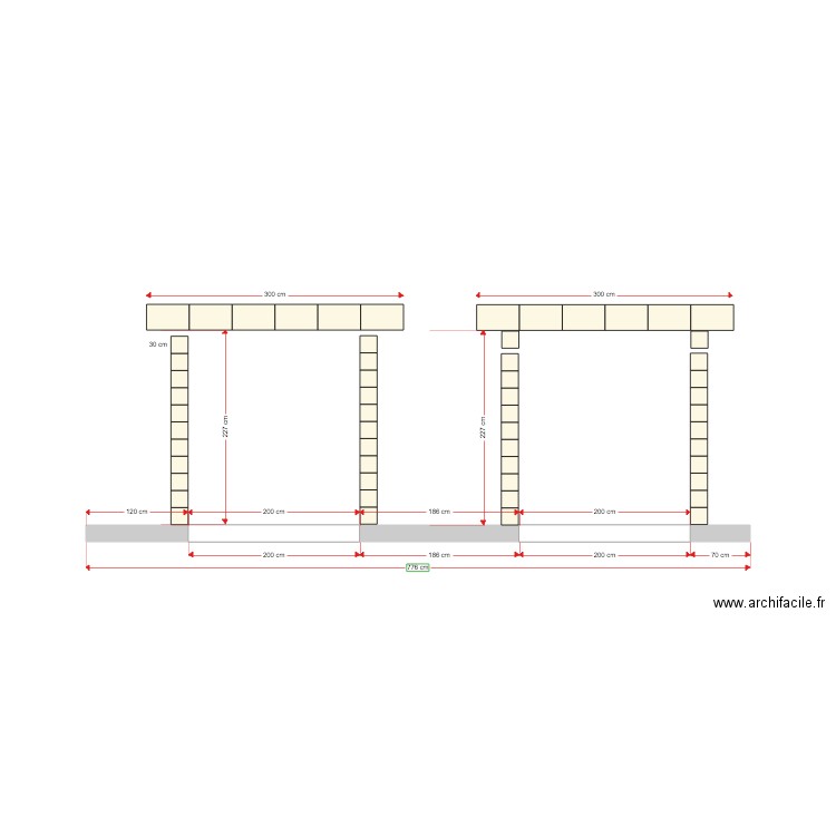 Façade Avant Lot B 2eme etage 12 01 2020. Plan de 0 pièce et 0 m2