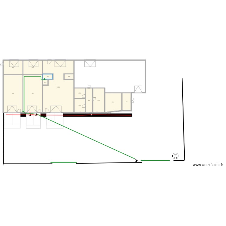 création réseau. Plan de 0 pièce et 0 m2