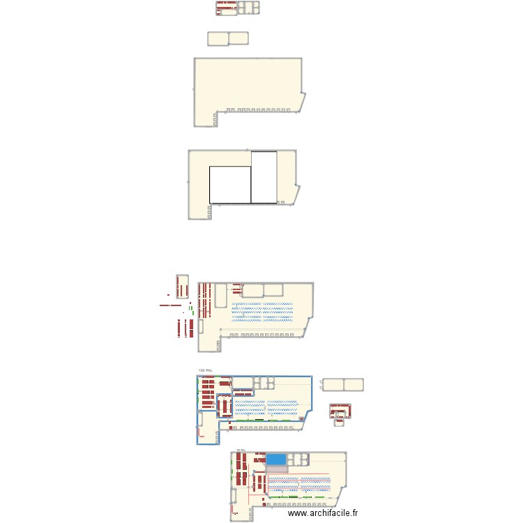 Frigo TEST PAUL . Plan de 47 pièces et -1255 m2