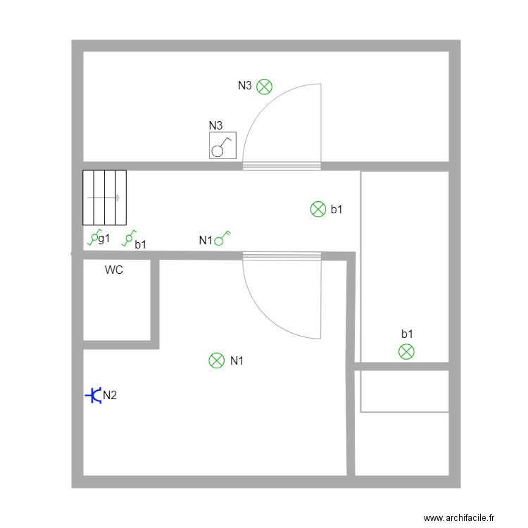 Ovifat  Studio  1er étage. Plan de 0 pièce et 0 m2