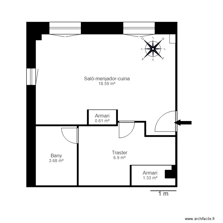 RESIDENCIAL INCLES ESCALA 4 AP 56. Plan de 0 pièce et 0 m2