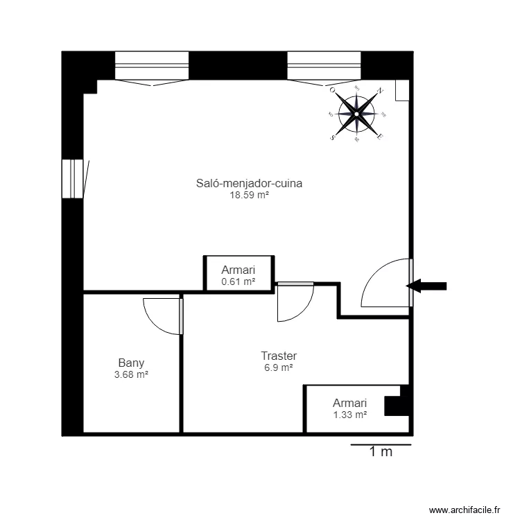 RESIDENCIAL INCLES ESCALA 4 AP 56. Plan de 