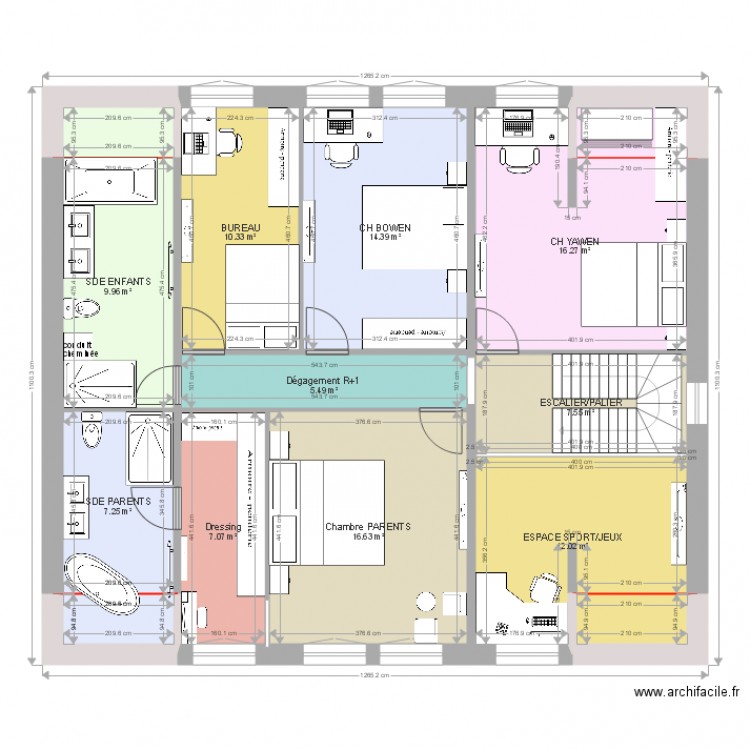 ETAGE sans isolation. Plan de 0 pièce et 0 m2