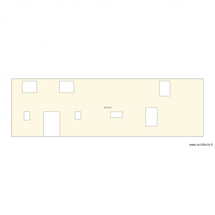 Façade ouest. Plan de 0 pièce et 0 m2