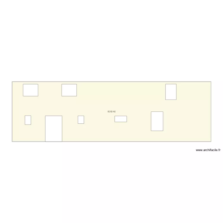 Fa&ccedil;ade ouest. Plan de 