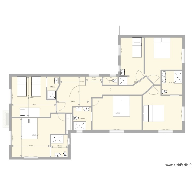 muscadelle ETAGE modifié3. Plan de 0 pièce et 0 m2