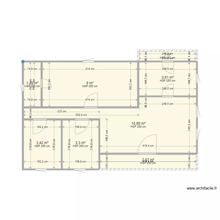 Plan de maison en bois fris&eacute;e. Plan de 
