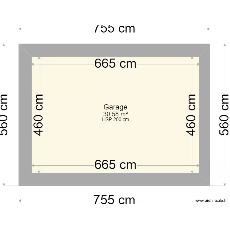 Garage. Plan de 