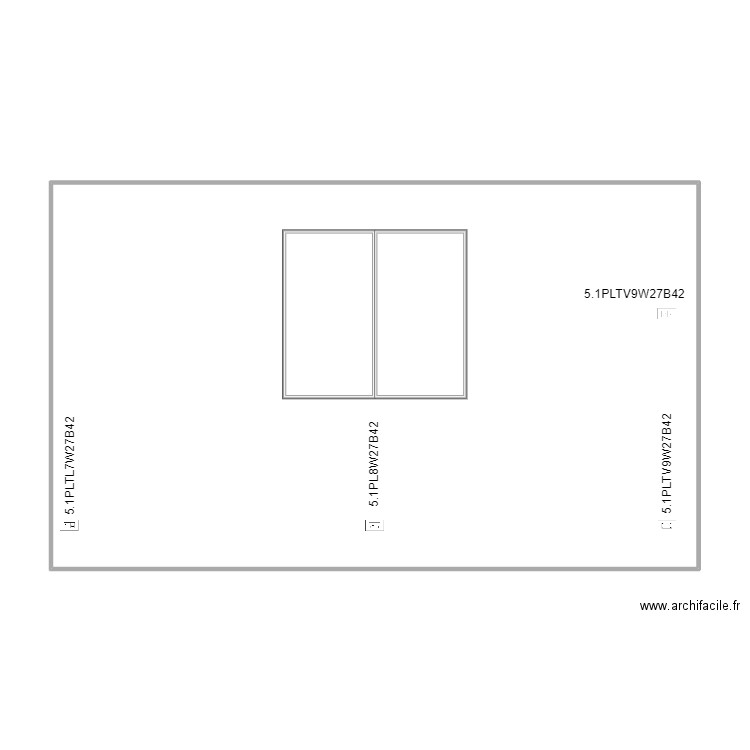 wall 27 flat room plugs X 3. Plan de 1 pièce et 95 m2