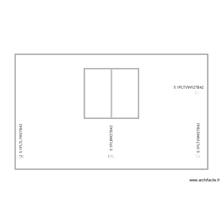 wall 27 flat room plugs X 3. Plan de 