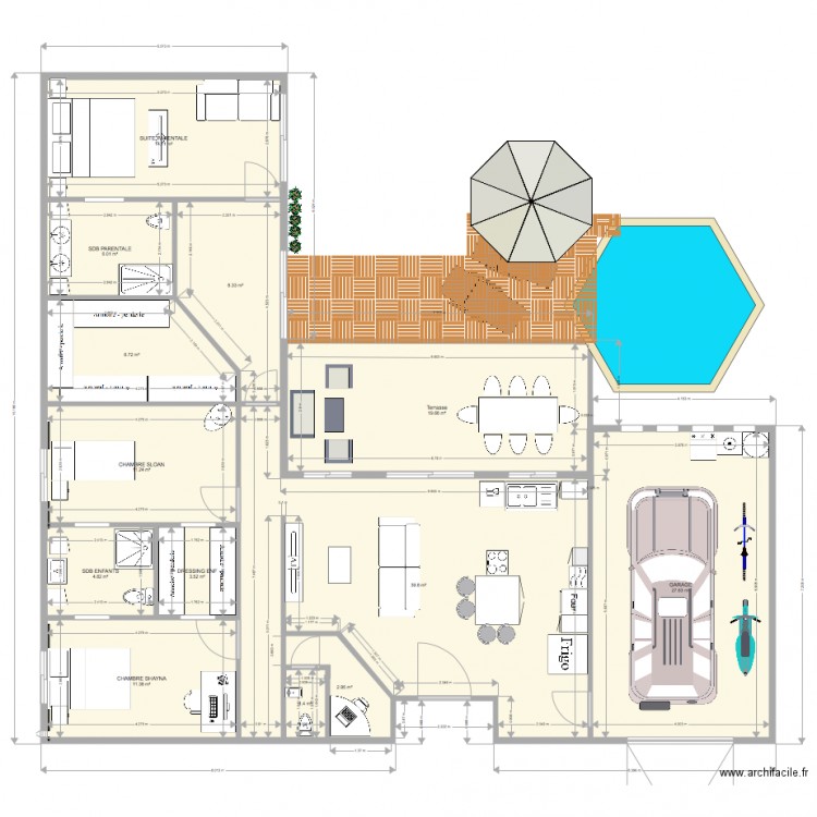 PLAN MODELE 3eme jet. Plan de 0 pièce et 0 m2