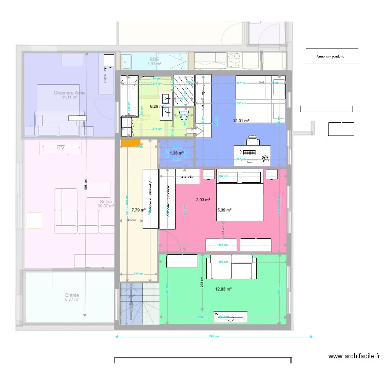 20221231. Plan de 19 pièces et 227 m2