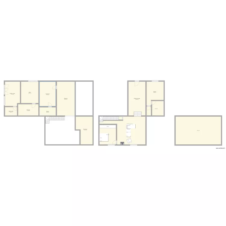 2nd appartement. Plan de 