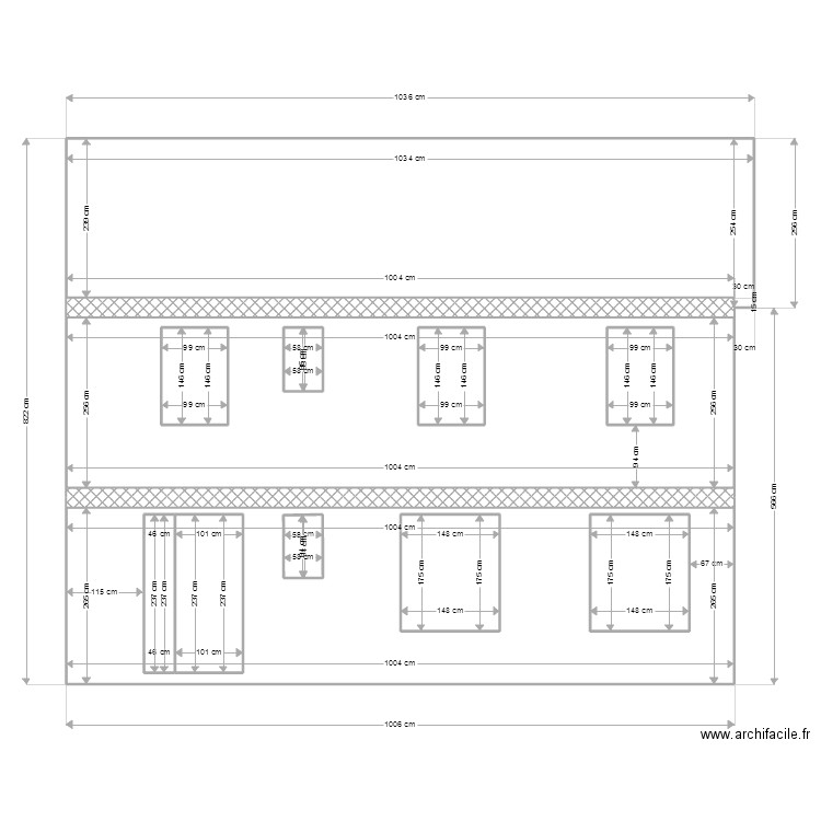 Façade Future. Plan de 12 pièces et 91 m2