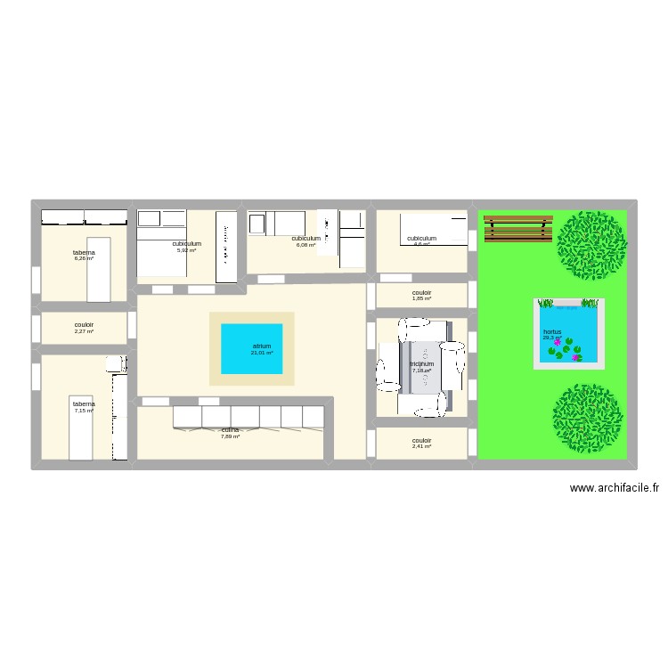 domus. Plan de 0 pièce et 0 m2