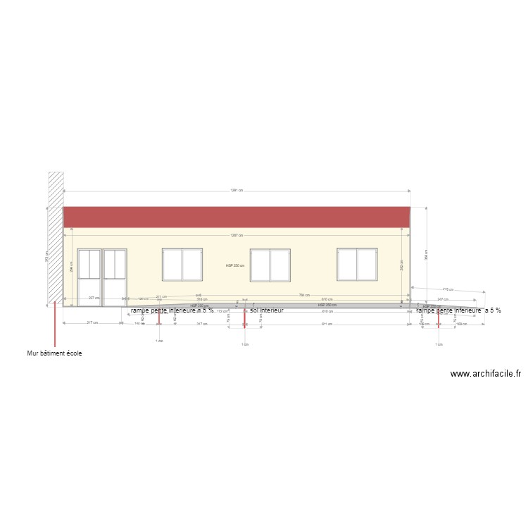 facade. Plan de 0 pièce et 0 m2